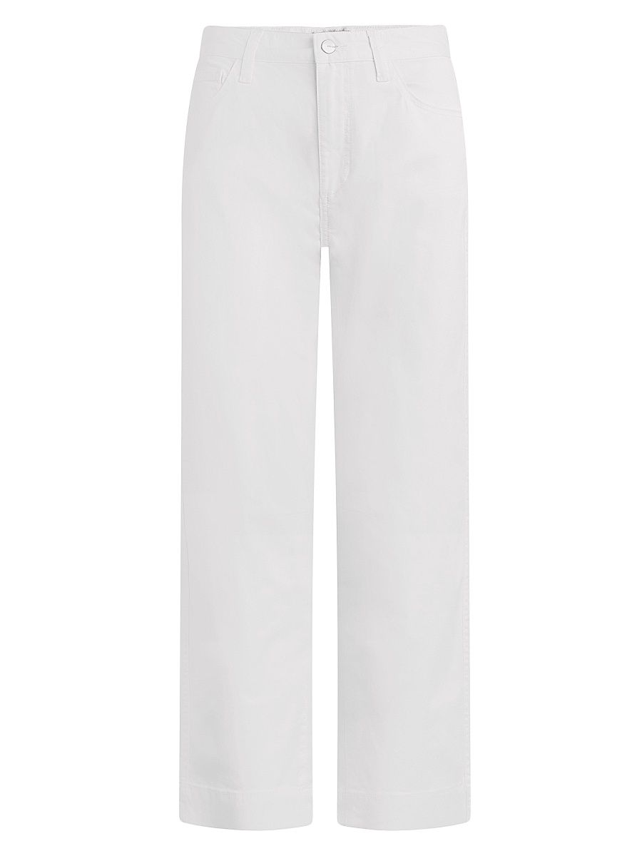 Women's The Wilder Relaxed Barrel Crop Jeans - White - Size 31