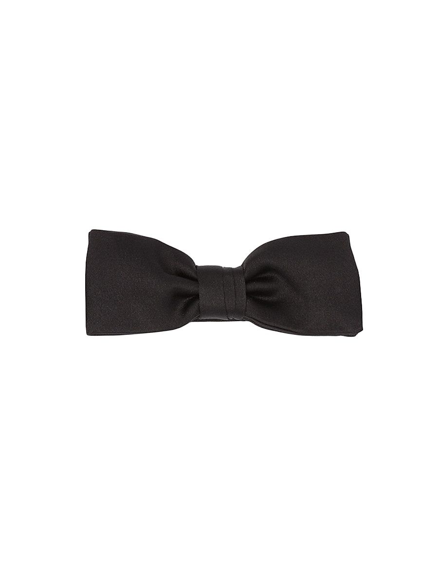 Men's Satin Bow-Tie - Black