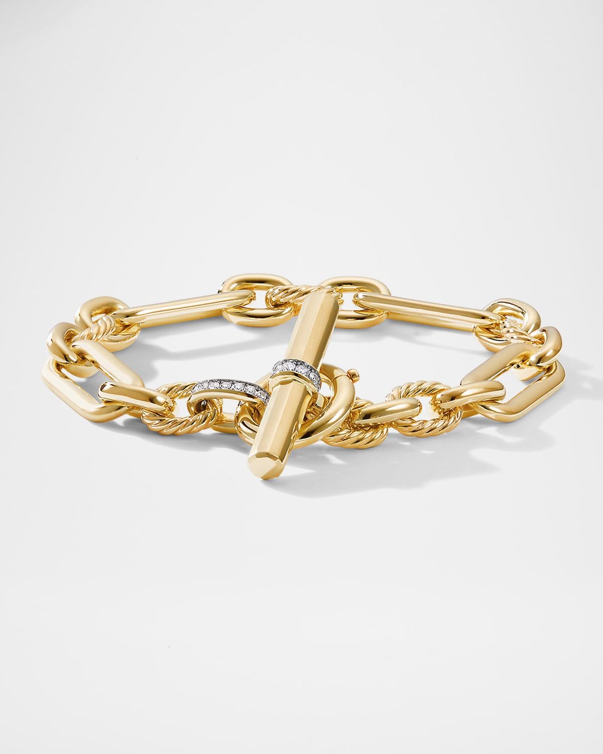 Lexington Chain Bracelet with Diamonds in 18K Gold