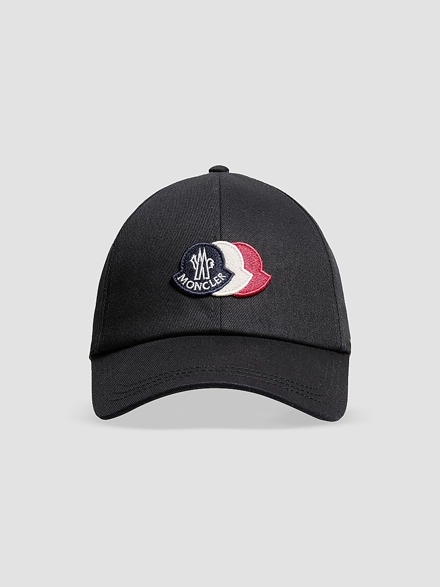 Men's Baseball Hat in Cotton Gabardine - Black