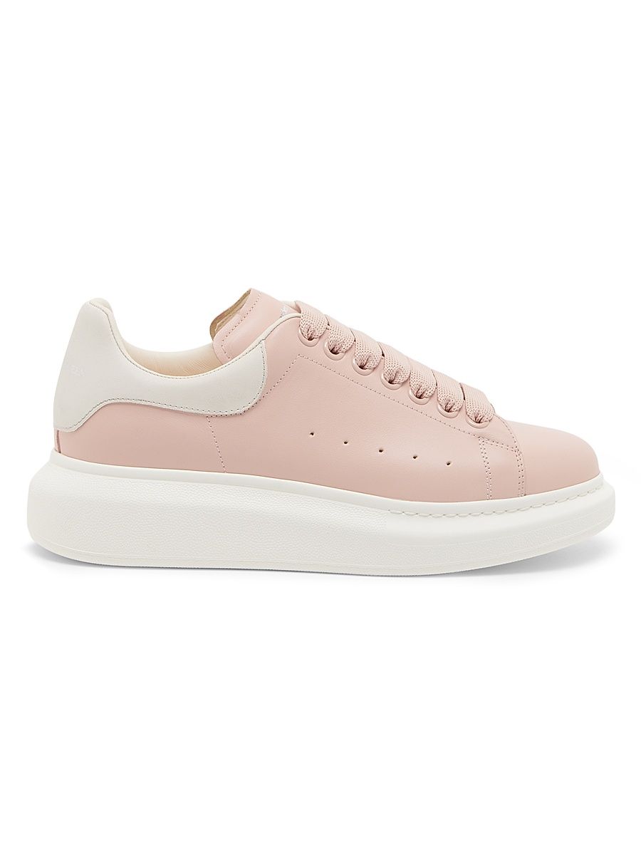 Women's Leather Low-Top Sneakers - Petal Off White - Size 6.5