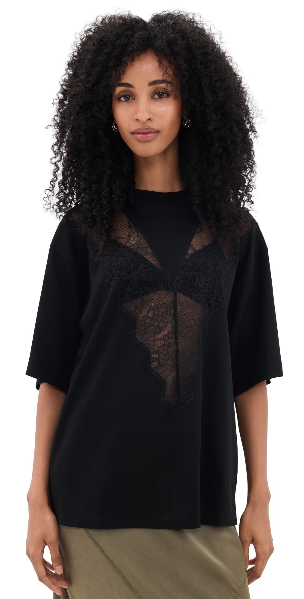 ANINE BING Jamila Tee Black XL