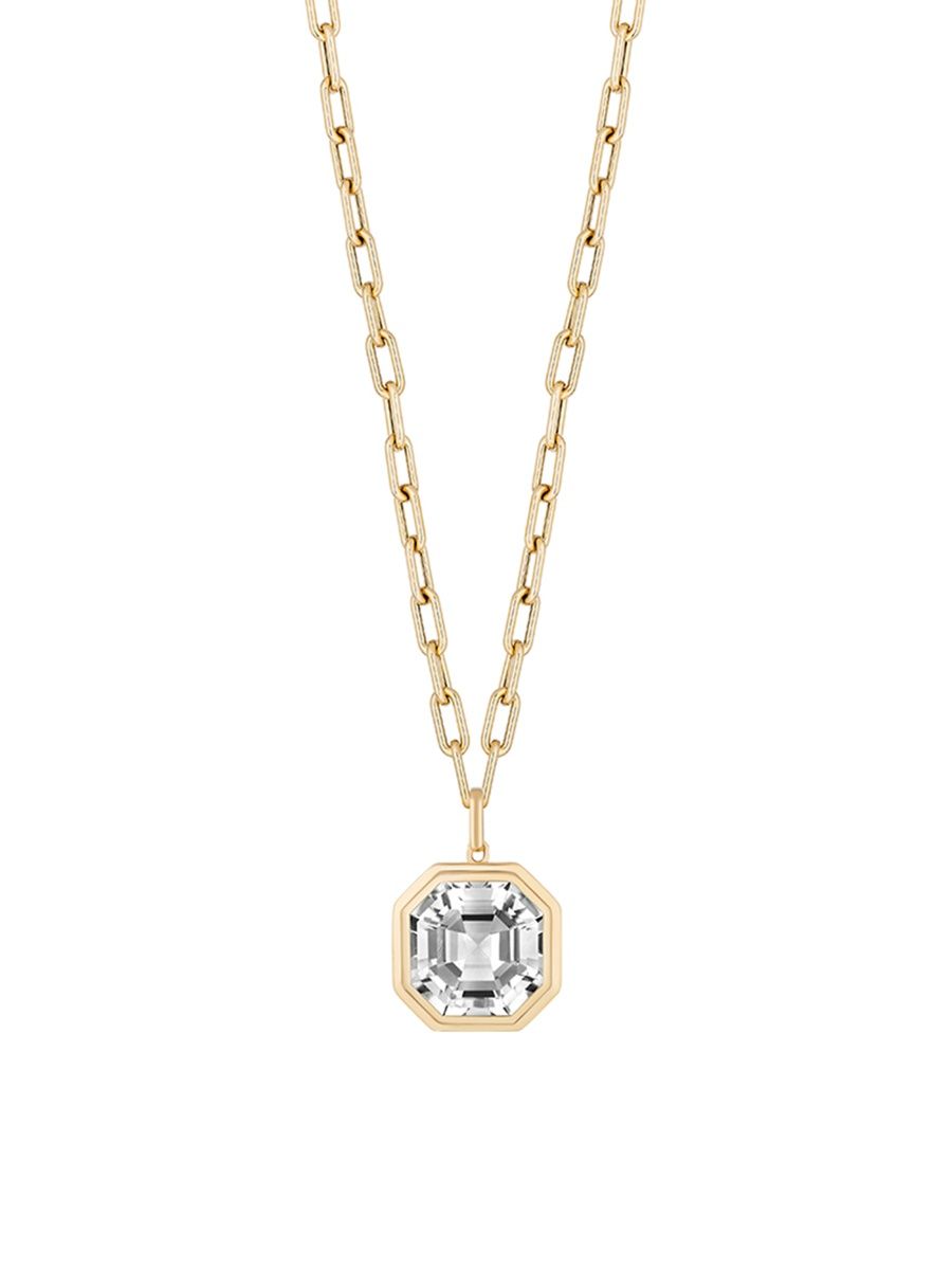 Goshwara Women's Manhattan 18K Yellow Gold & Rock Crystal Pendant Necklace - Yellow Gold