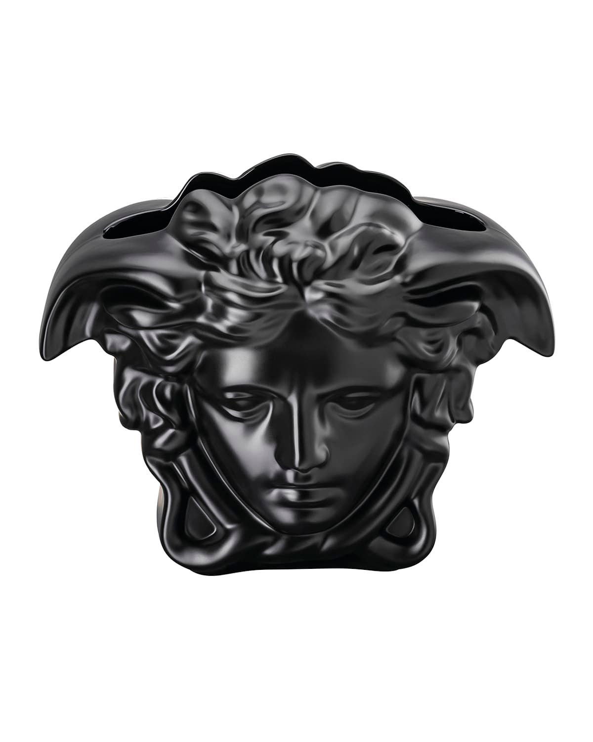 Medusa Grande Vase in Black - 6"