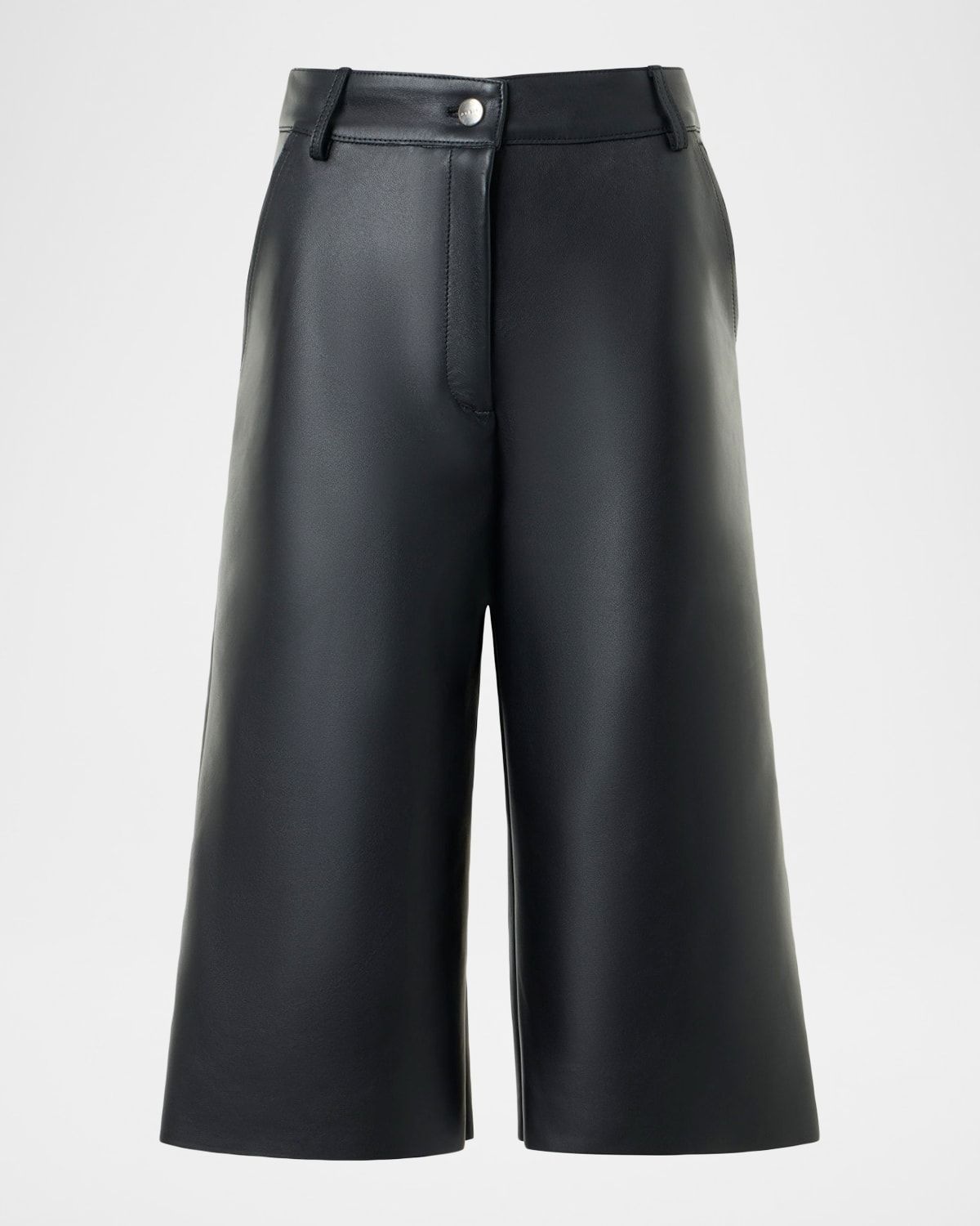 Finny Leather Bermuda Shorts