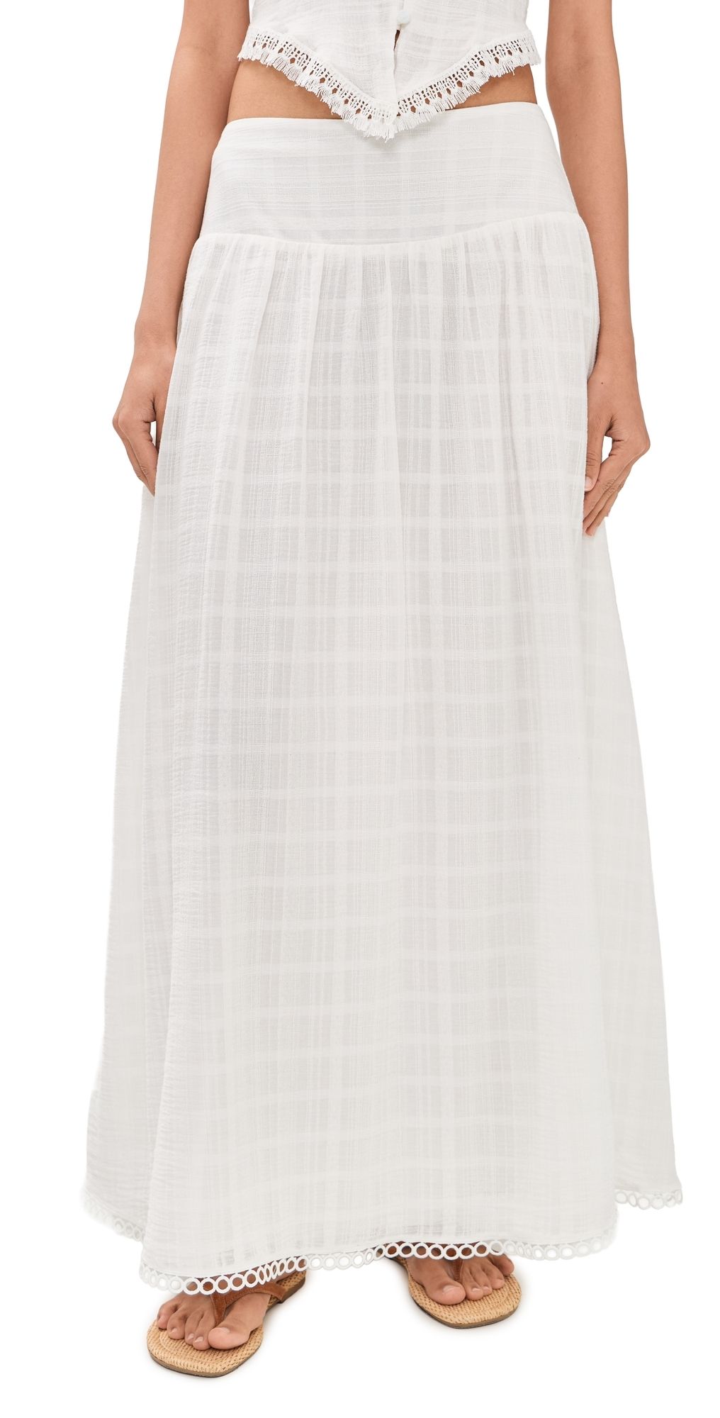 Peixoto Camila Skirt Thatch White L