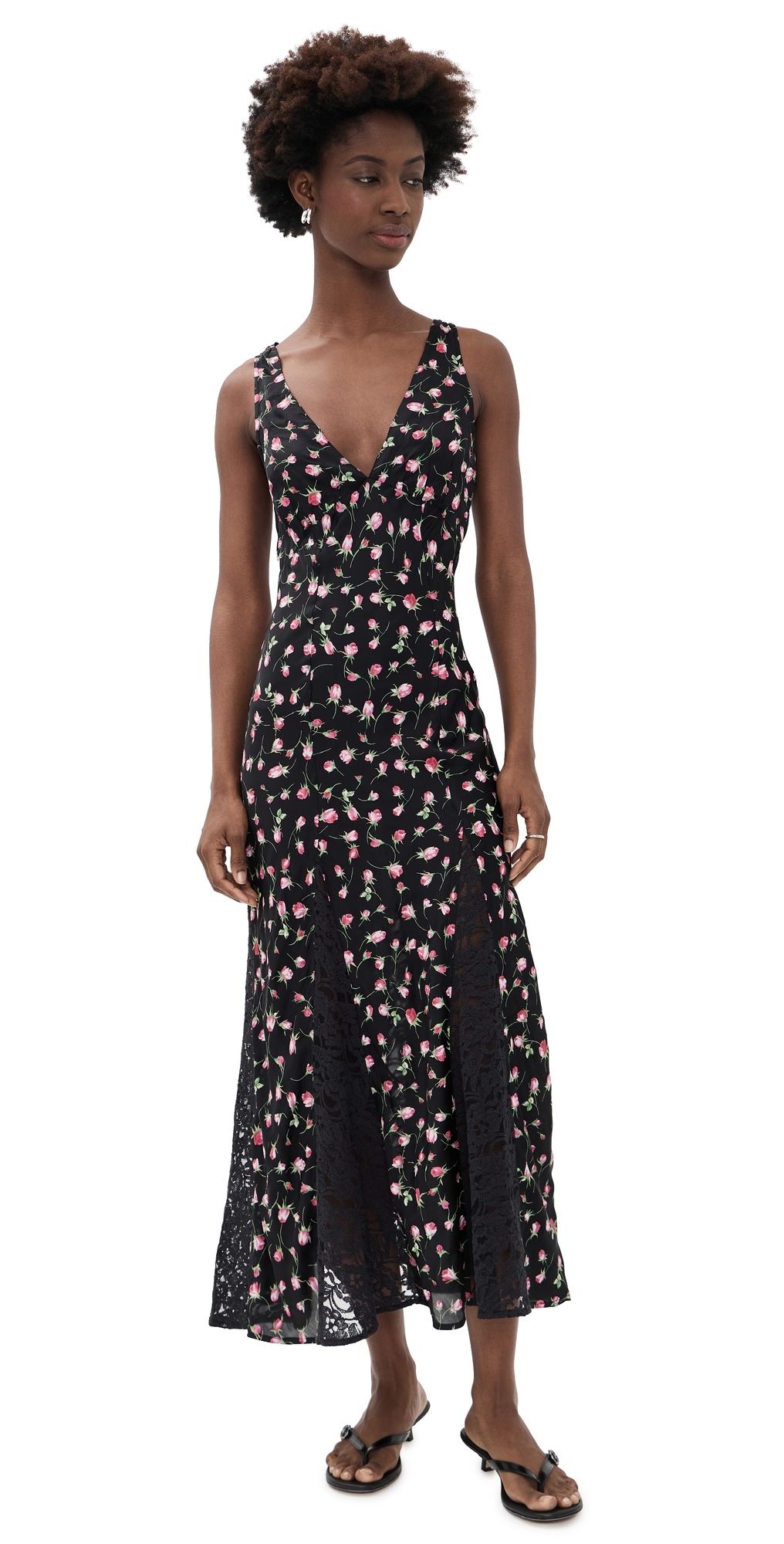 Damson Madder Genevieve Midi Dress Rose 8
