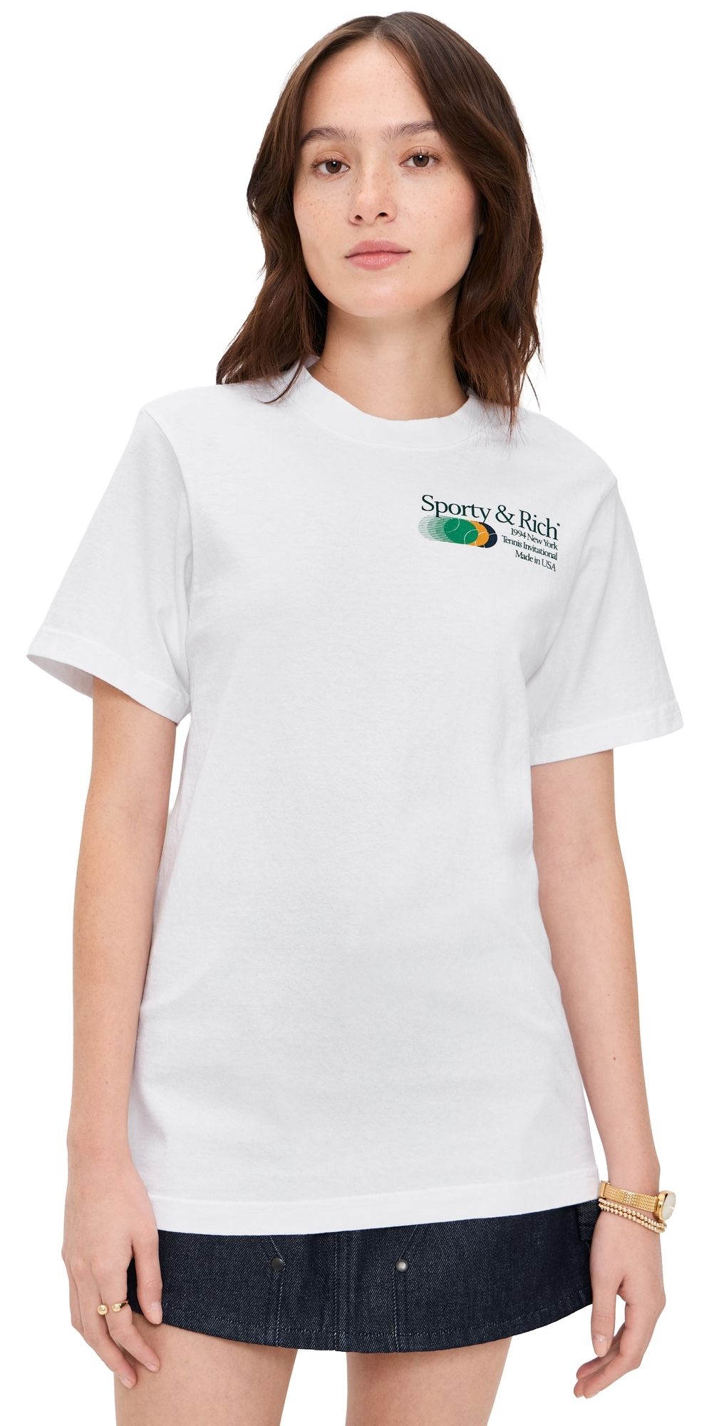 Sporty & Rich Invitational T-Shirt White XL