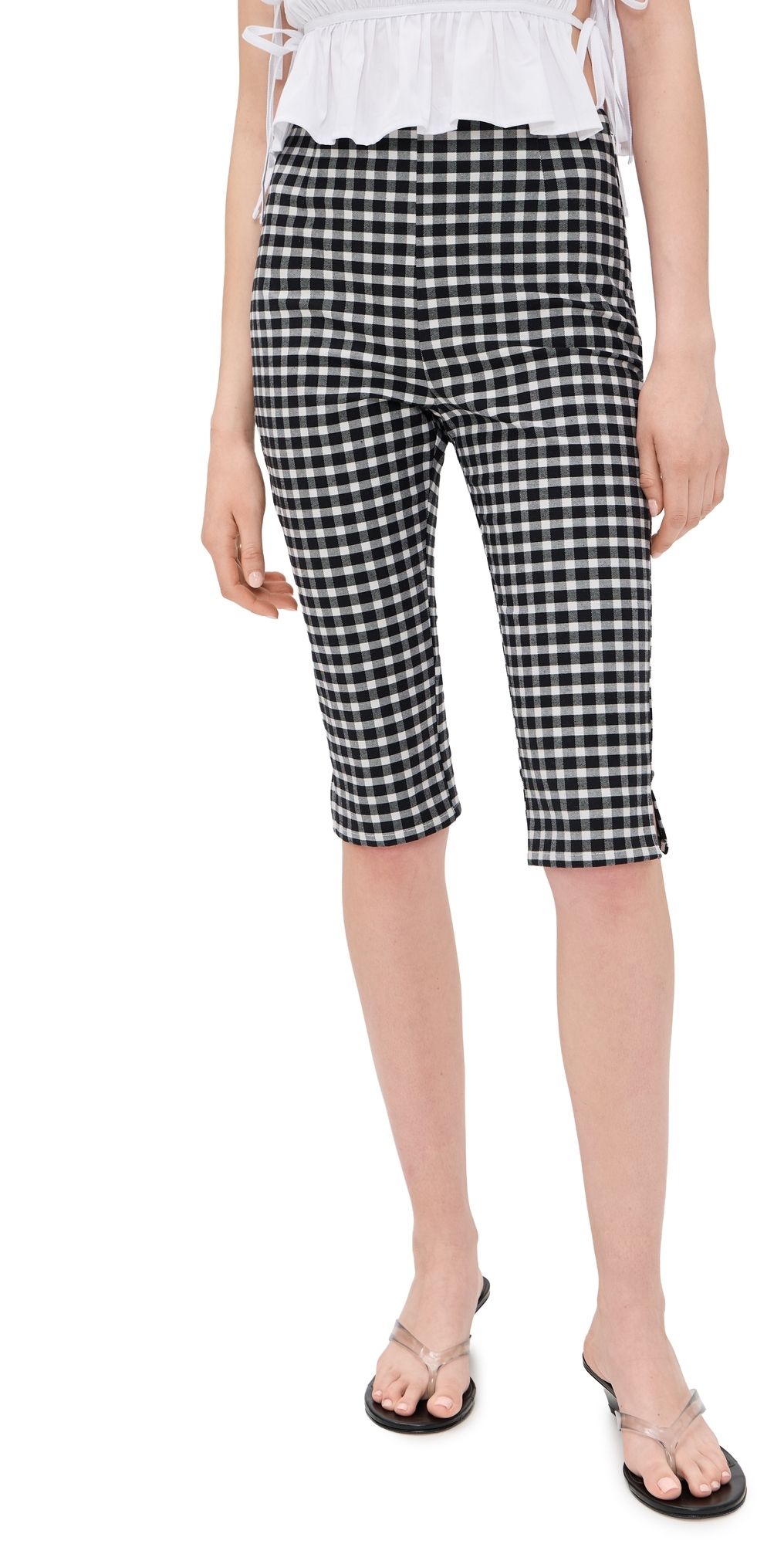 POSSE Chiara Capri Pants Black/White XS