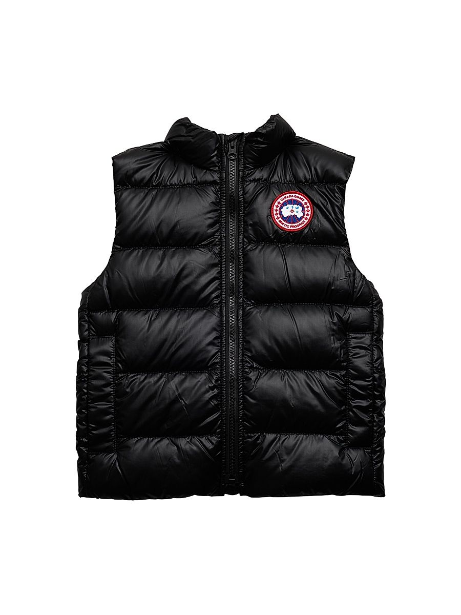 Little Kid's Puffer Down Vest - Black - Size 6