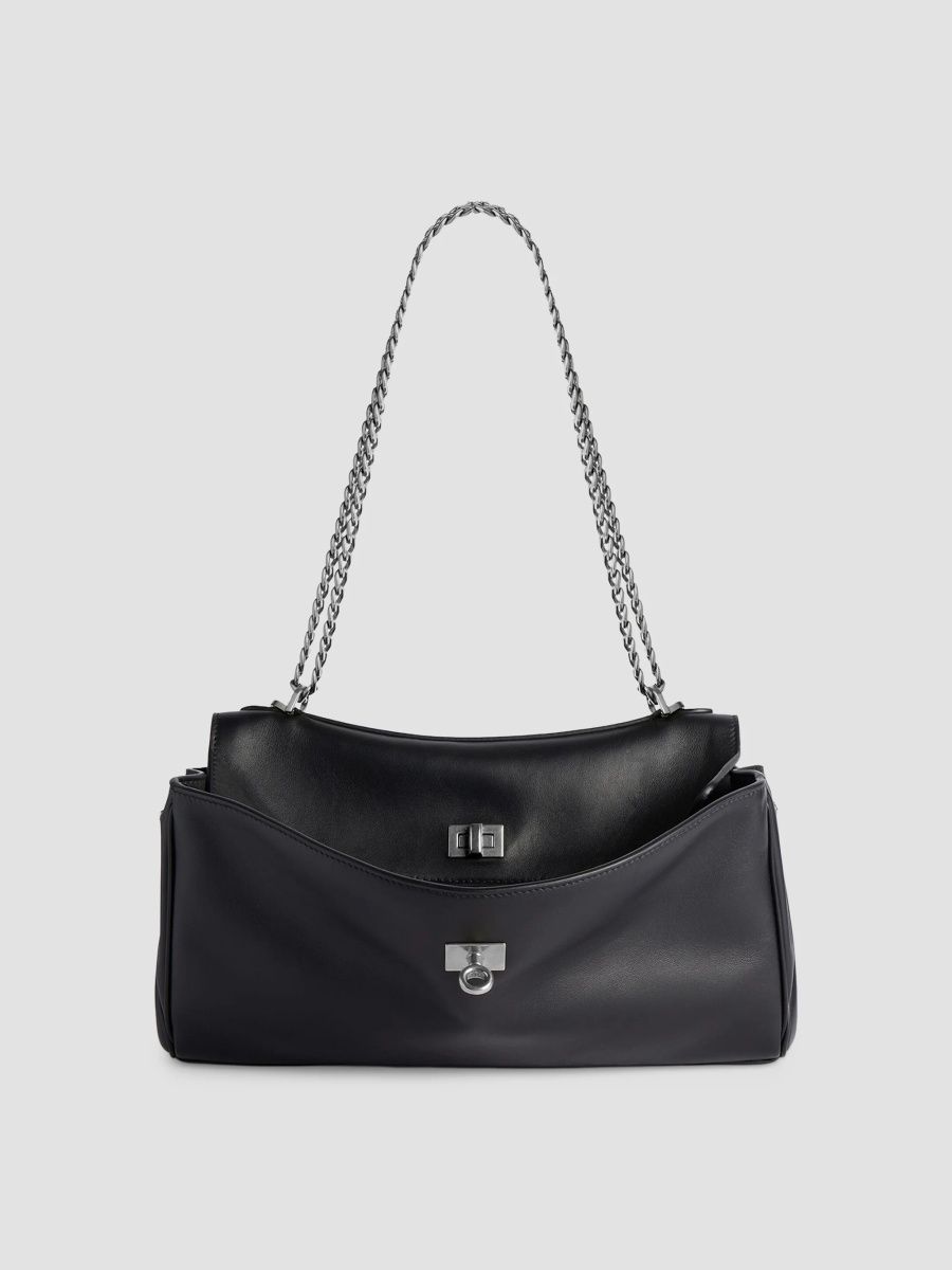 Balenciaga Women's Rodeo East-West Chain Shoulder Bag - Black