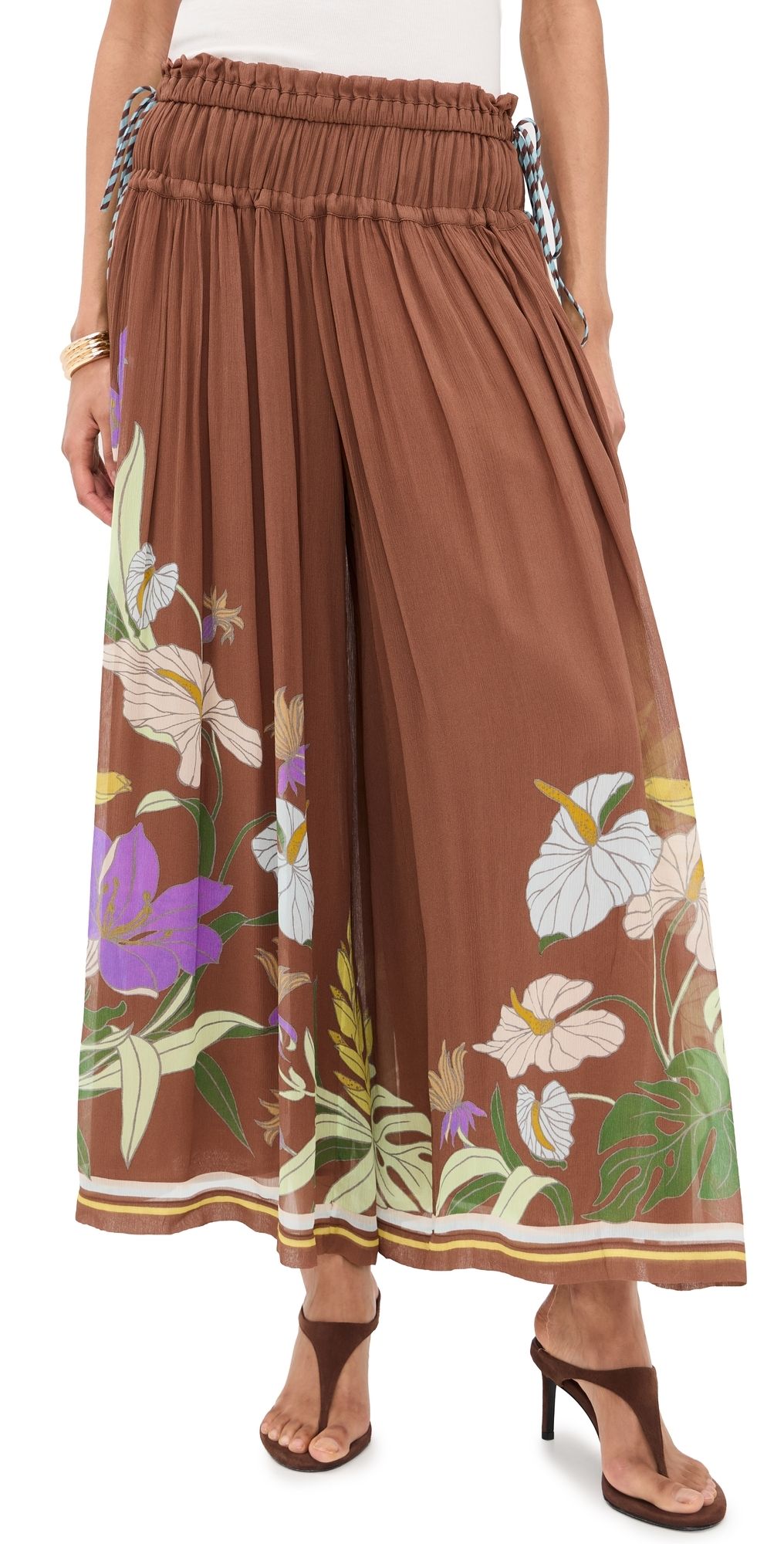 ALÉMAIS Alfie Ruched Pants Chocolate 4