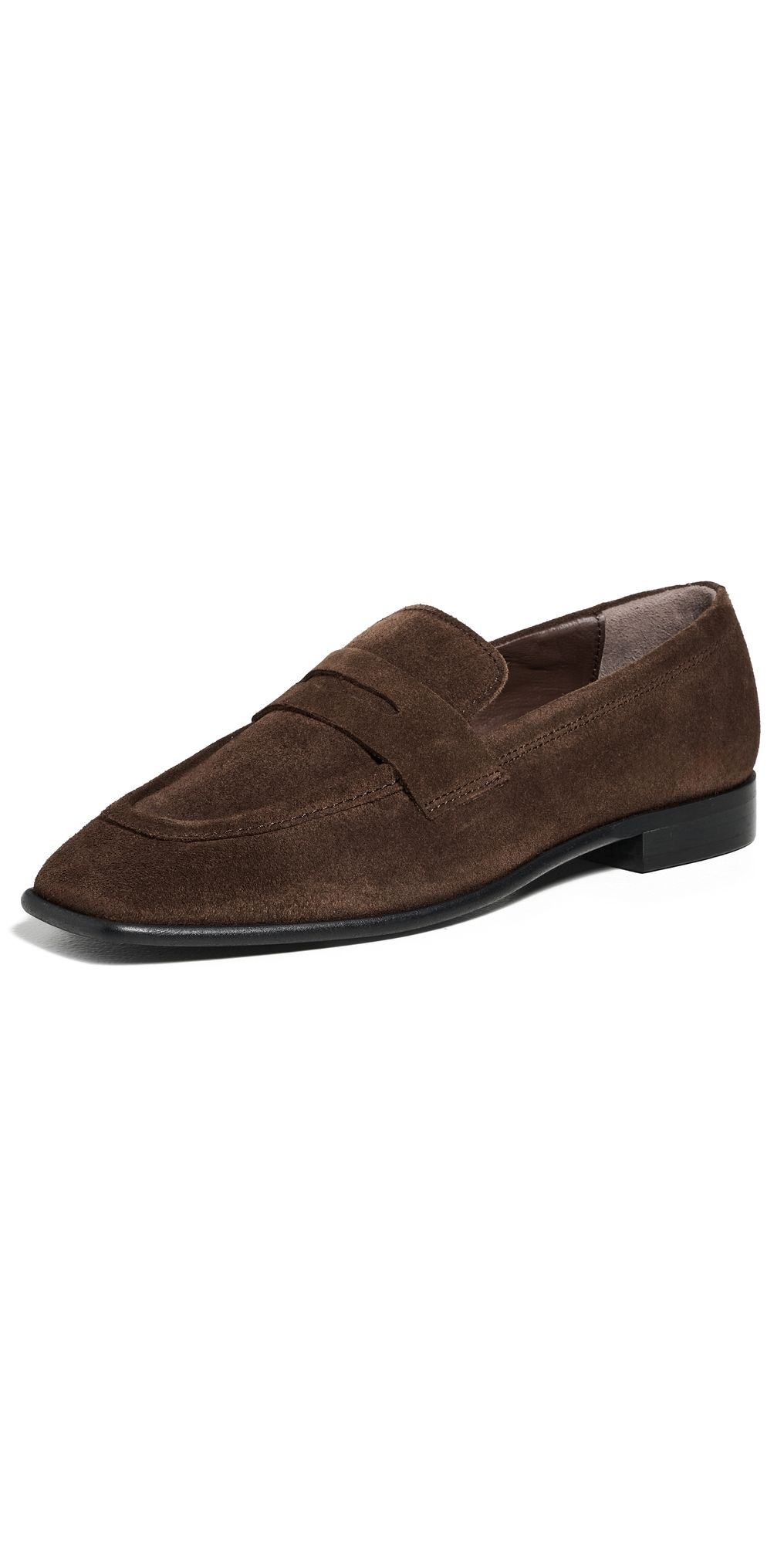 ALOHAS Zaha Suede Leather Loafers Suede Brown 40