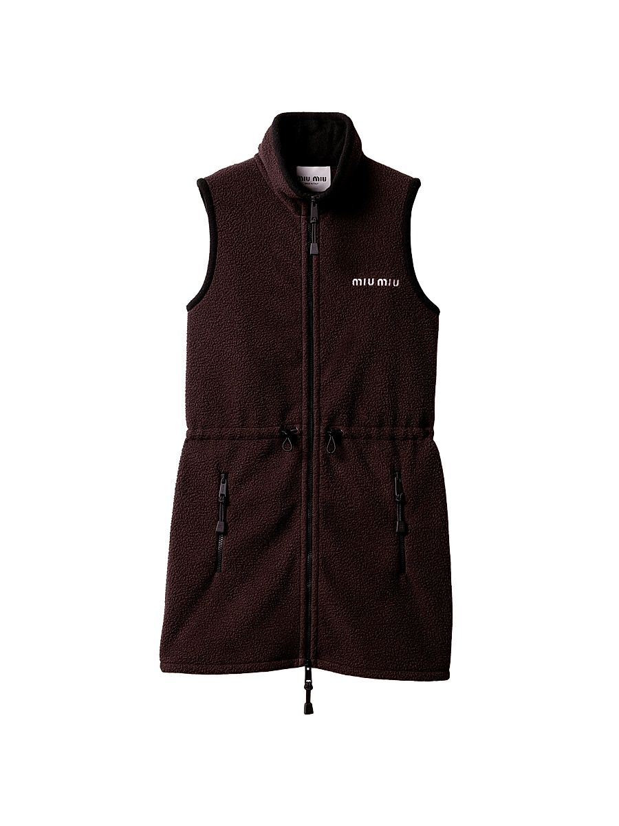 Women's Fleece Dress - Brown - Size 6