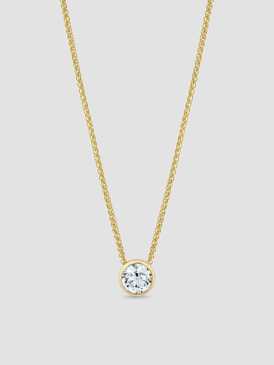 Women's 18K Yellow Gold & 0.50 TCW Diamond Pendant Necklace - Yellow Gold