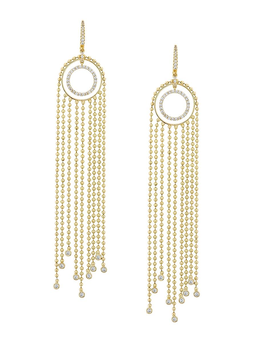 Women's Pavé Ring Mallorie Goldtone & Cubic Zirconia Earrings - Gold