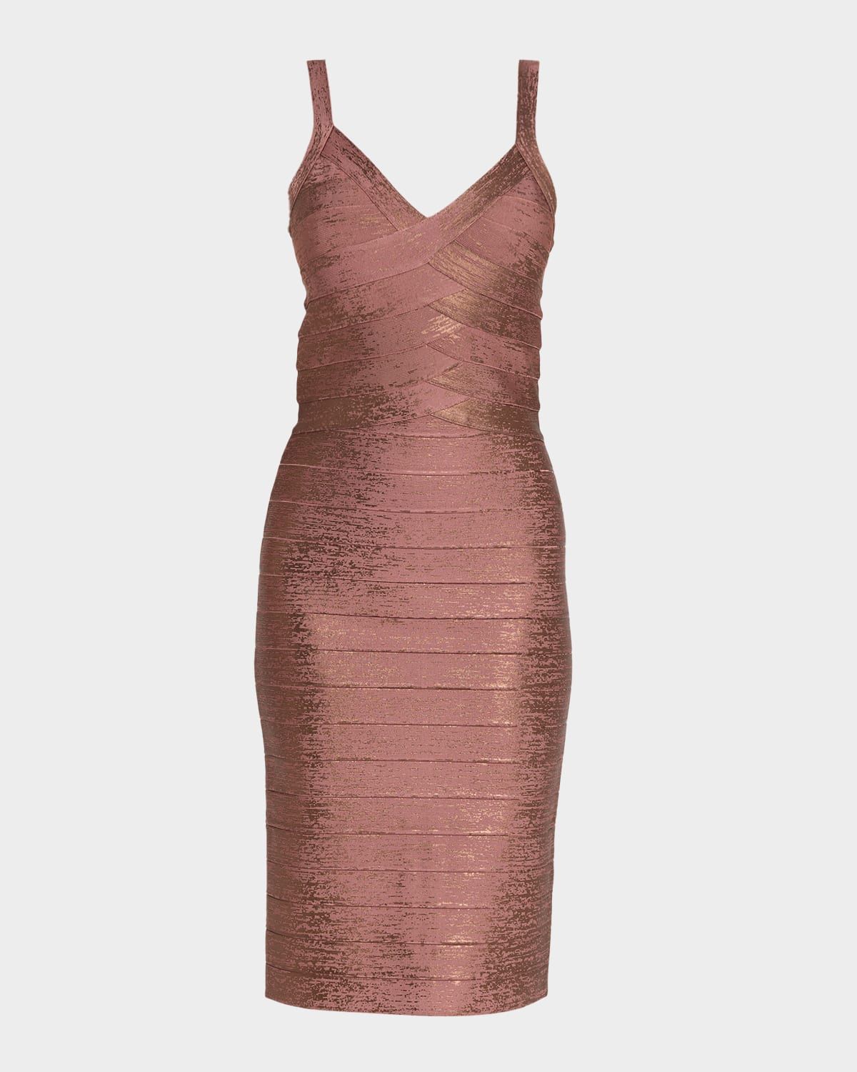 The Indie Foil Bandage Dress