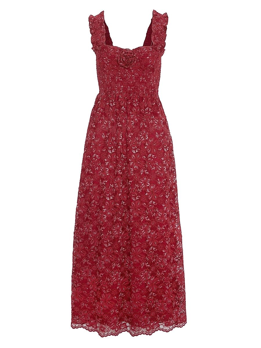 Women's The Rosetta Nap Dress - Claret - Size Medium
