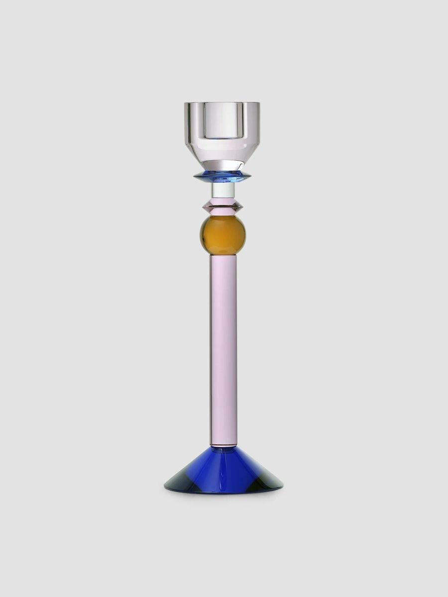 Reflections Copenhagen Tableau Rosalin Candleholder - Rose Cobalt Clear