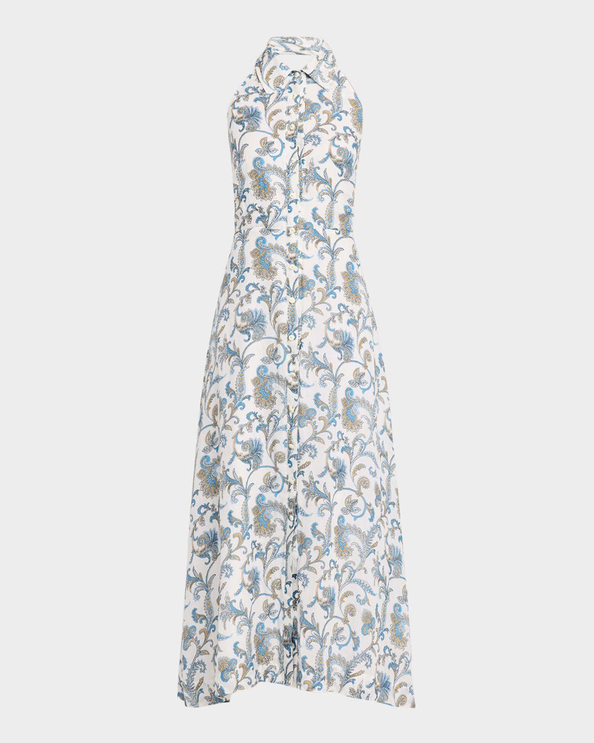 Mackey Printed Ramie Maxi Dress