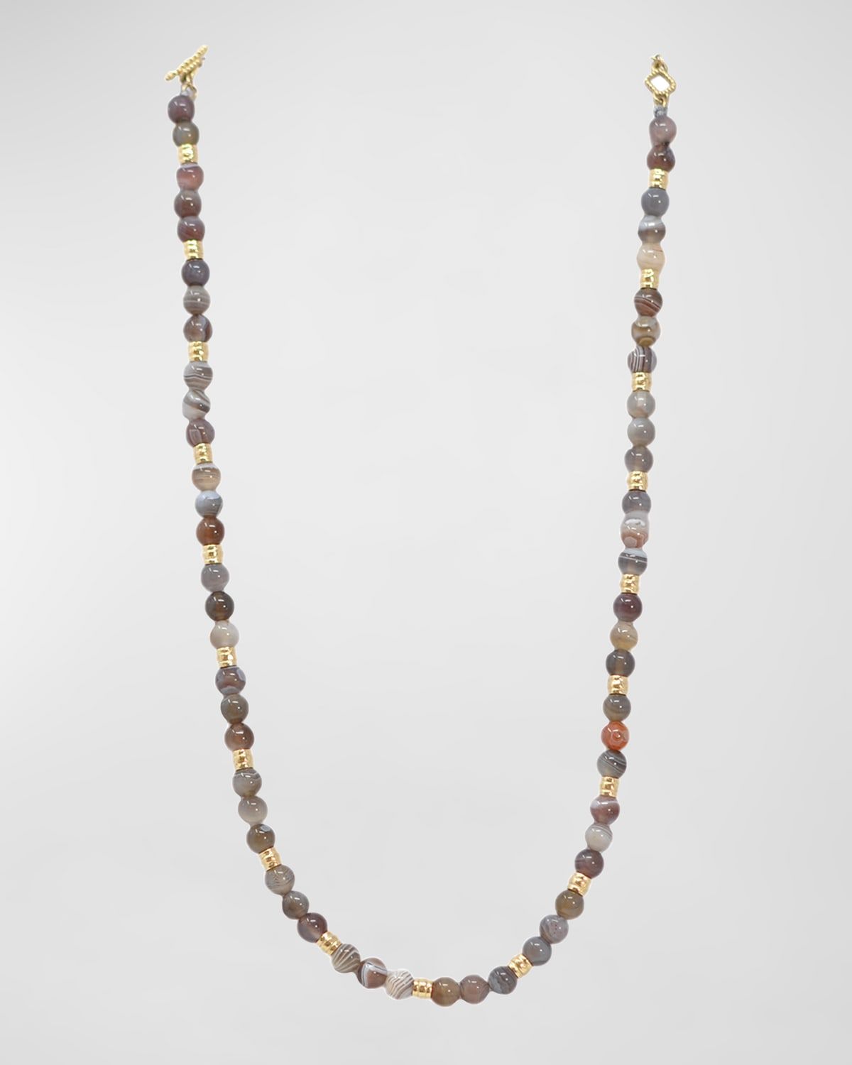 Botswana Agate Beaded Necklace