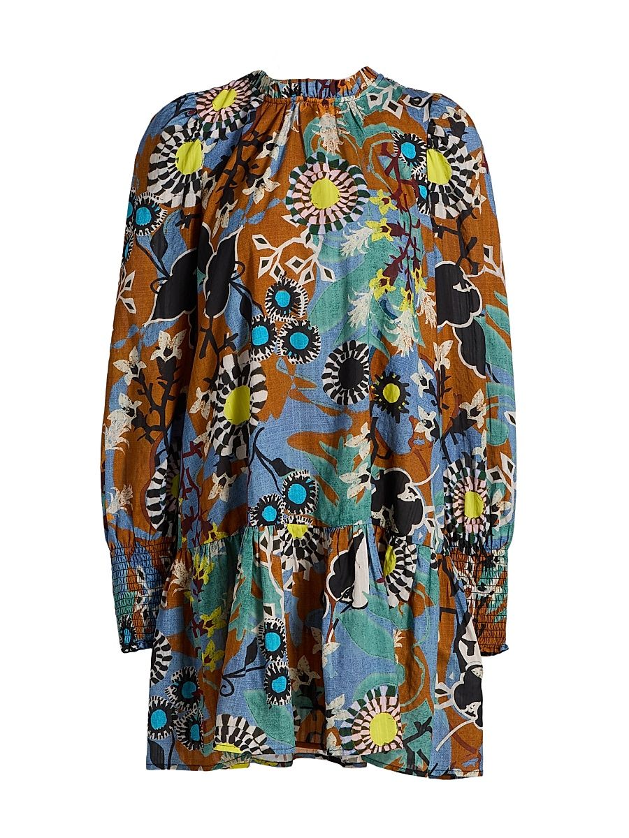 Women's Irena Floral Minidress - Oasis - Size XL