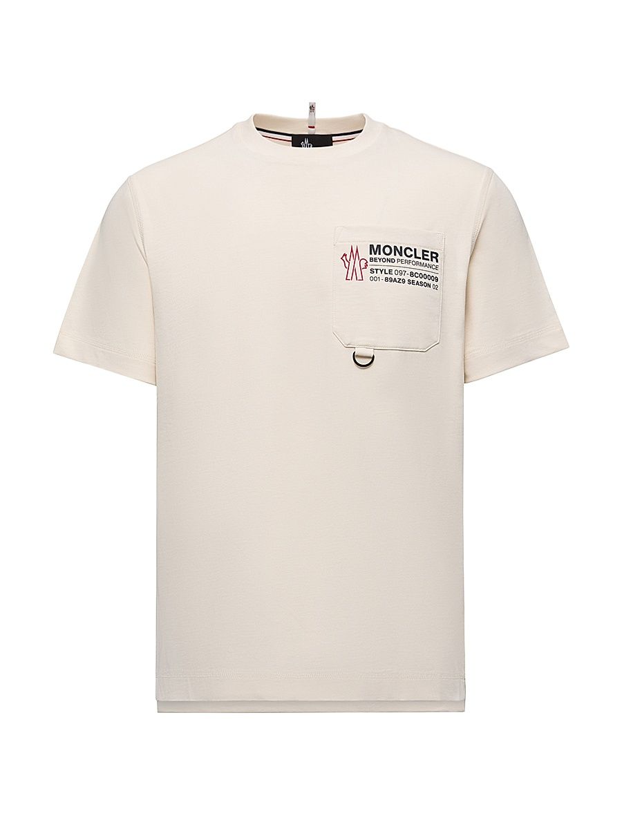 Men's Crewneck T-Shirt in Cotton - Beige - Size XL