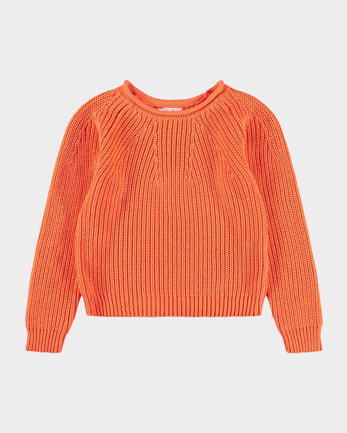 Girl & apos;s Gaye Organic Cotton Crewneck Sweater