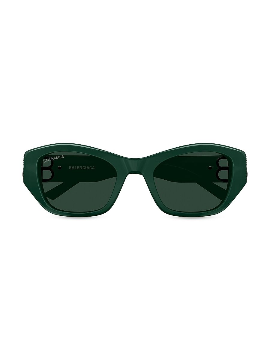 Women's Dynasty 53MM Rectangular Sunglasses - Green