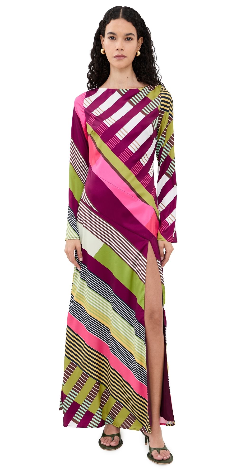 Seven Wonders Montie Sleeved Maxi Dress Lettie Multi XS