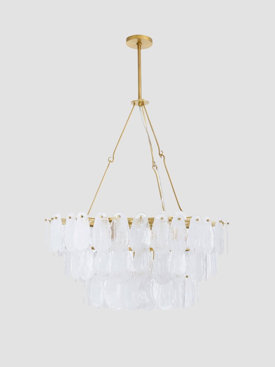 Arteriors Leon Large Chandelier - White