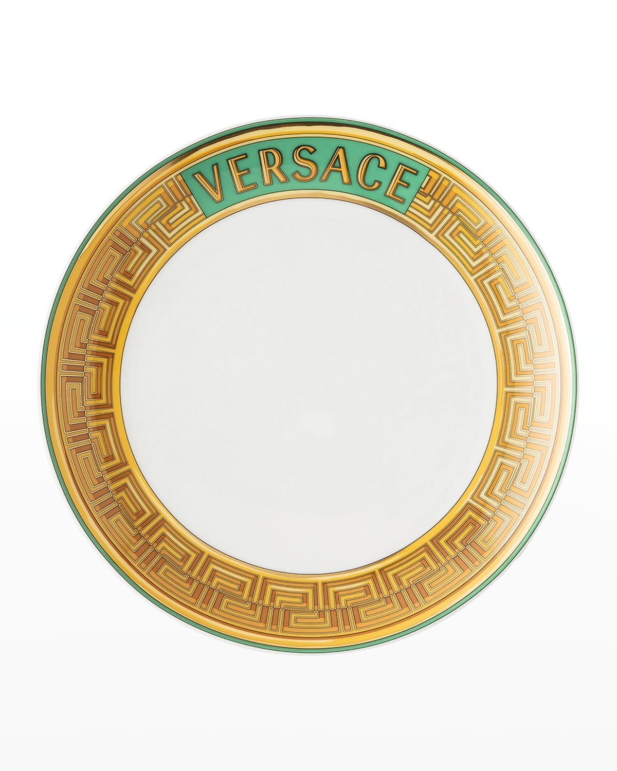 Medusa Amplified Green Coin Salad Plate