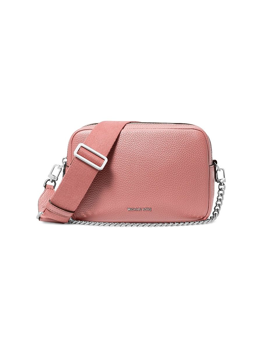 Women's Michael By Michael Kors Bryant Camera Crossbody Bag - Smokey Rose