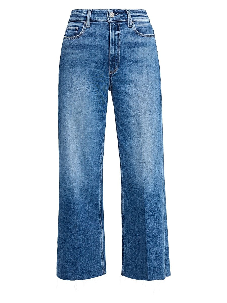 Women's Anessa Raw-Edge Hem Jeans - Light Blue - Size 31