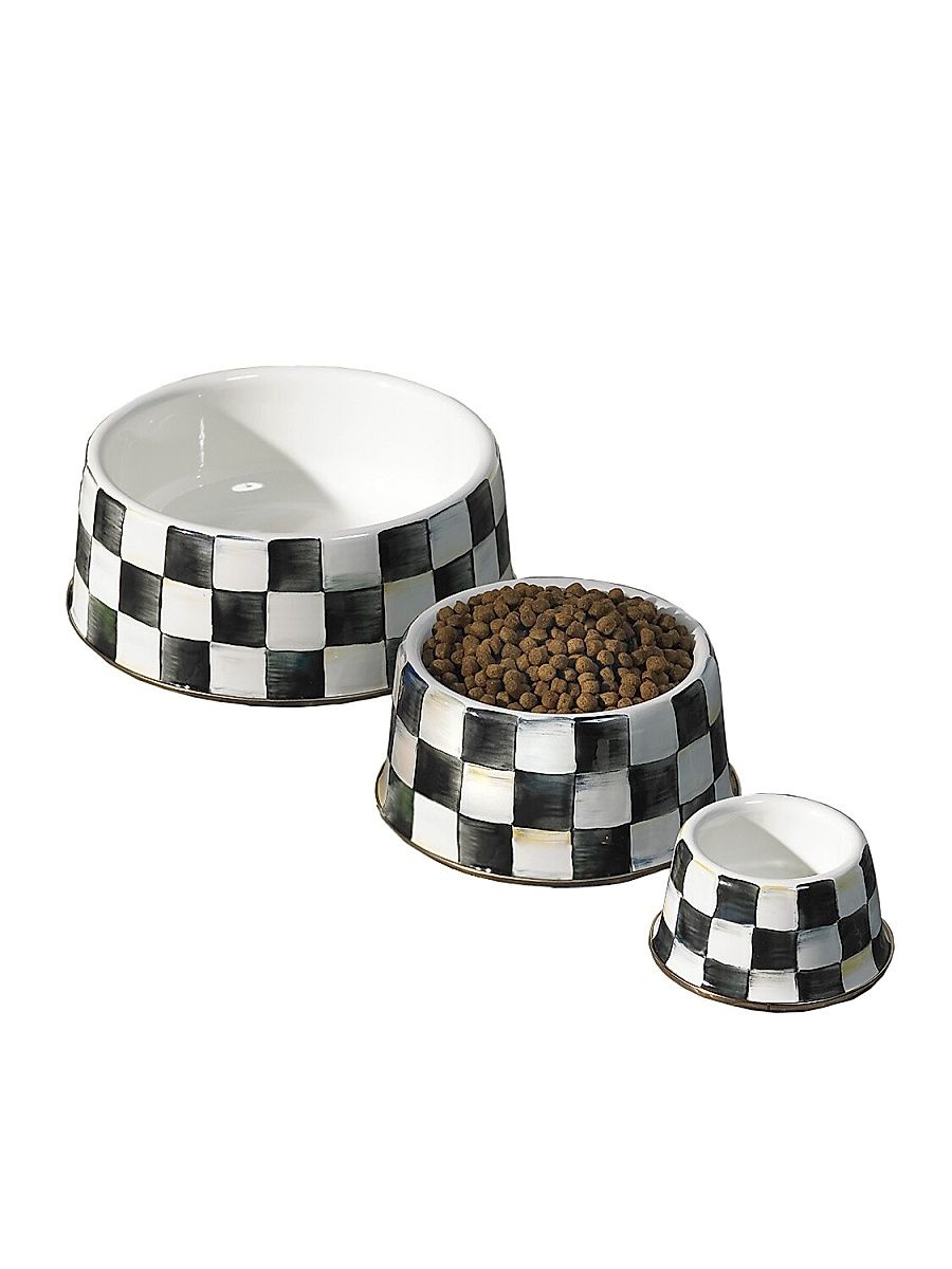 Courtly Check Pet Dish - Size Large