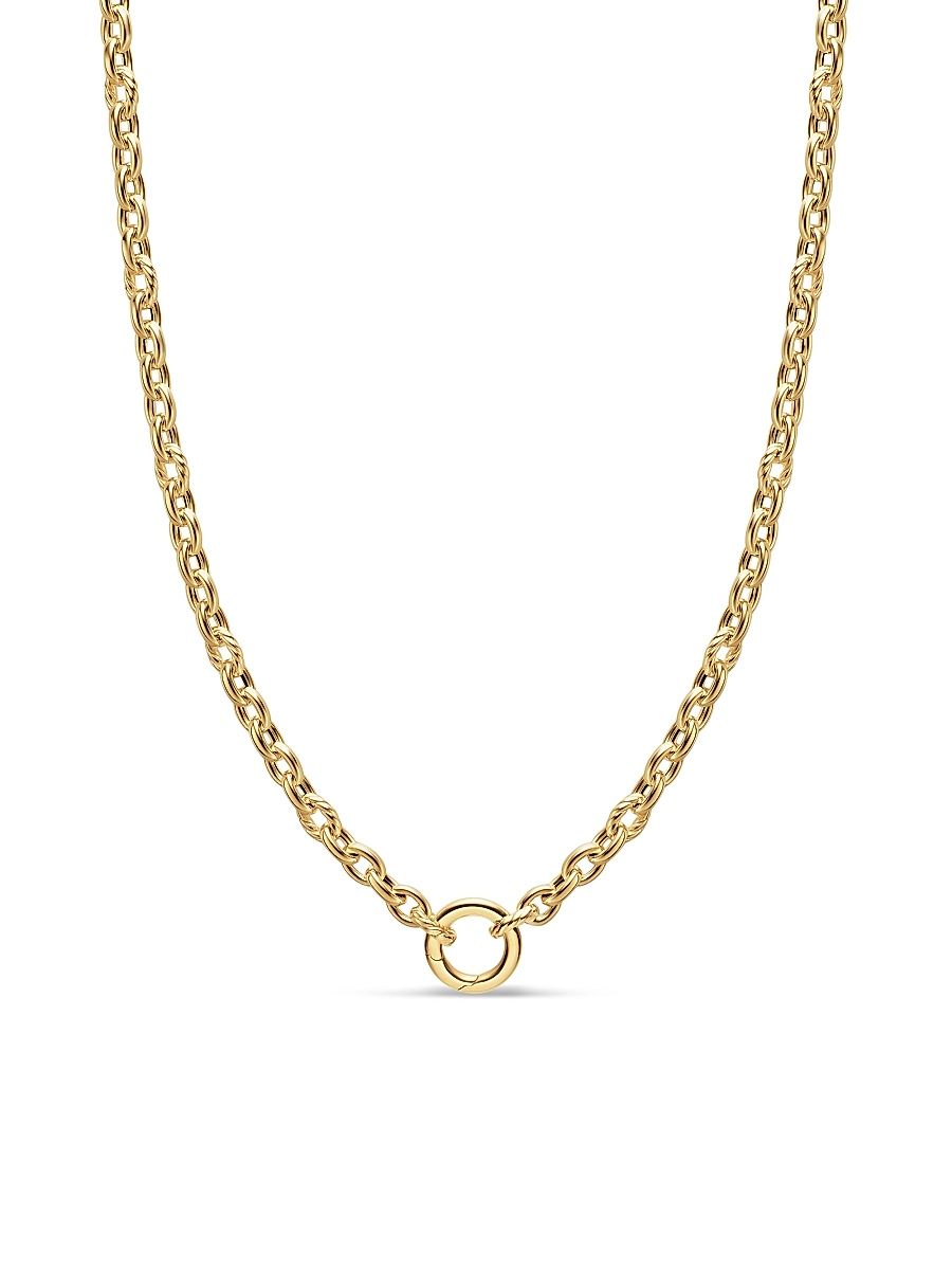 Women's DY Mercer Petite Chain Necklace in 18K Yellow Gold, 4.5MM - Gold - Size 16