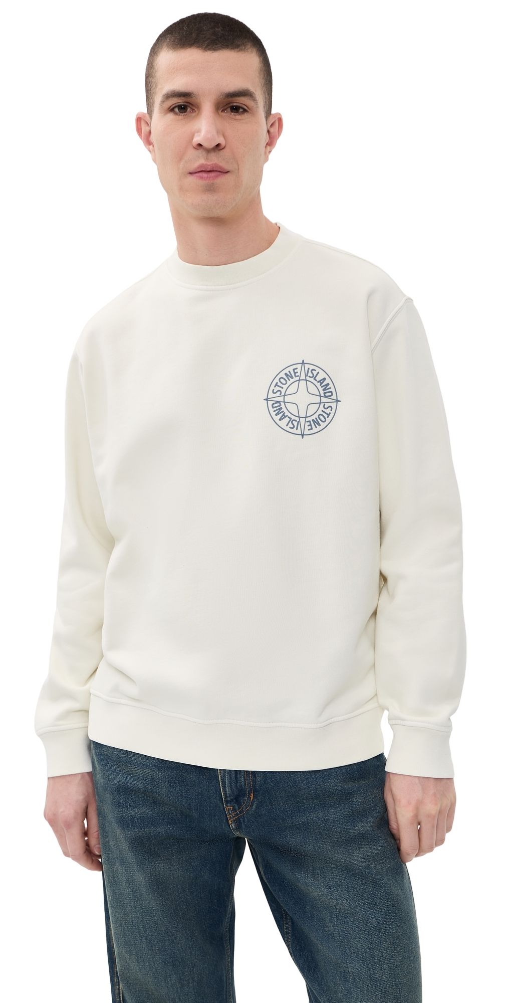 Stone Island Graphic Sweatshirt Ivory S