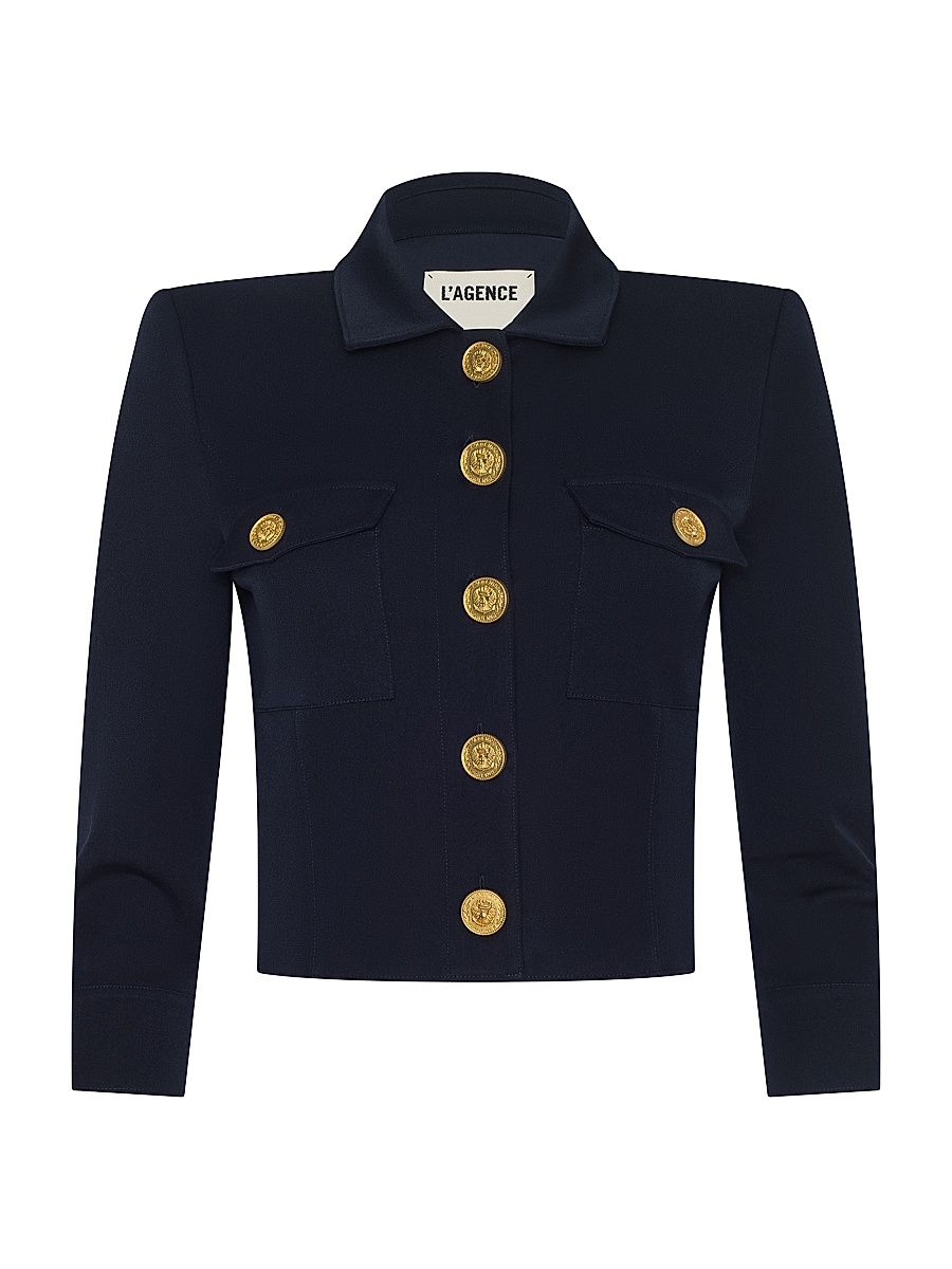 Women's Kumi Twill Crop Jacket - Midnight - Size 18