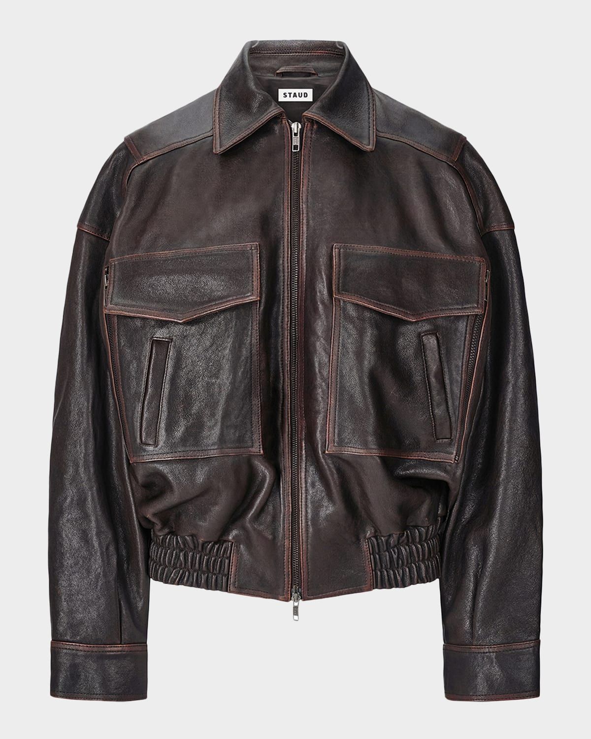 Eugene Distressed Leather Jacket
