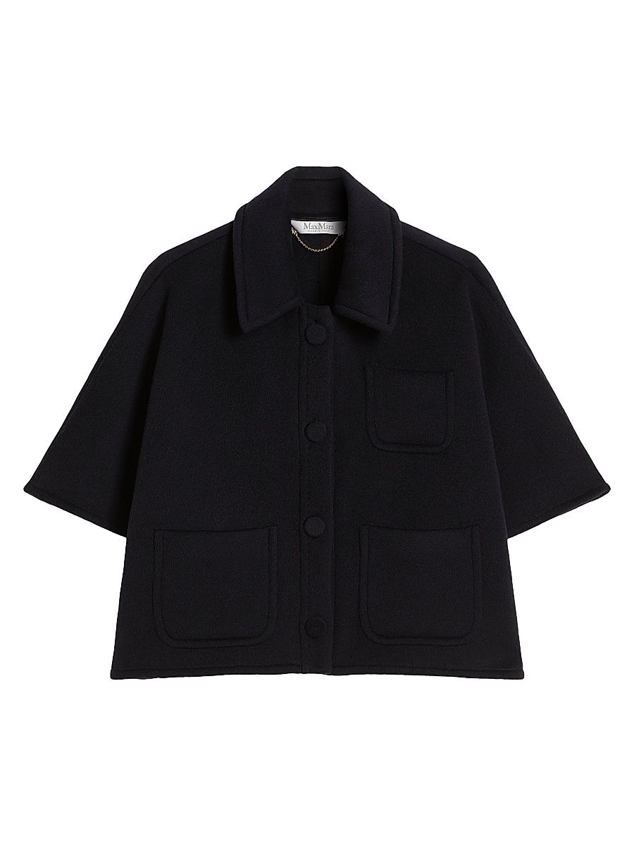 Women's Light Weight Cashmere Cape - Ultramarine - Size Medium