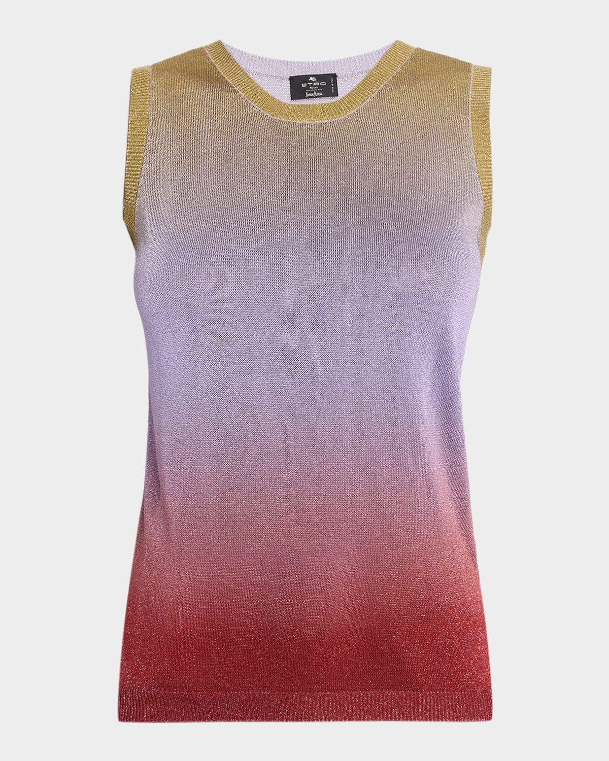 Sparkle Gradient Knit Tank Top