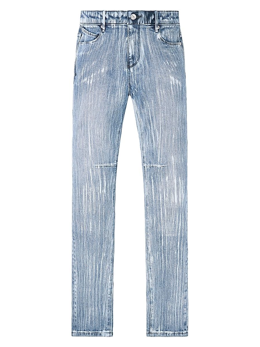 Men's Lost Frequencies Bryant Washed Slim-Leg Jeans - Aqua Drizzle - Size 30