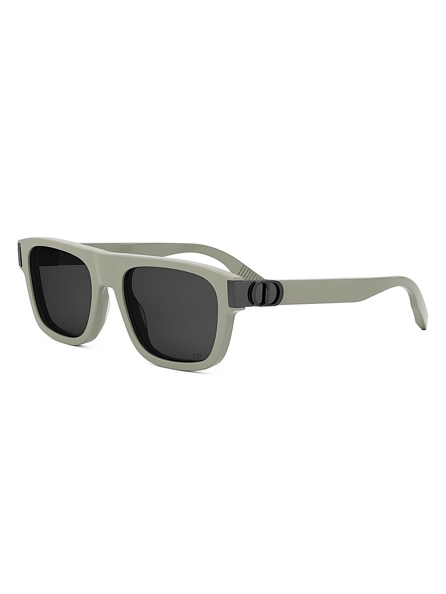 Men's CD Icon S3I 55MM Square Sunglasses - Sage Dark Grey