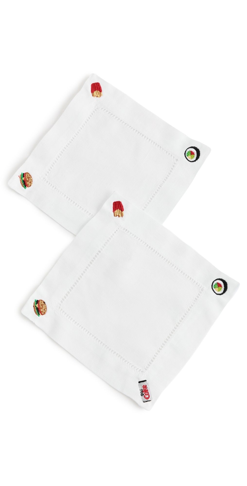 Abbode Girl Dinner Napkin White One Size