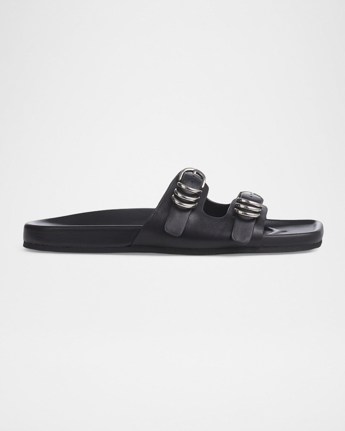 Rue Leather Slide Sandals