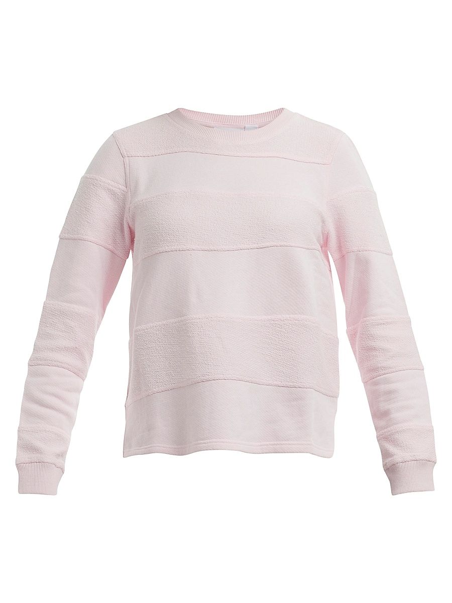 Women's Striped Sweatshirt - Pink A Boo - Size Large