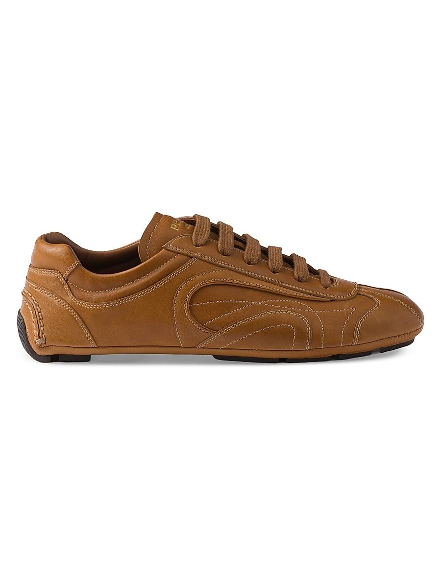 Women's Montecarlo Re-Edition 2005 Antiqued Nappa Leather Sneakers - Brown - Size 12
