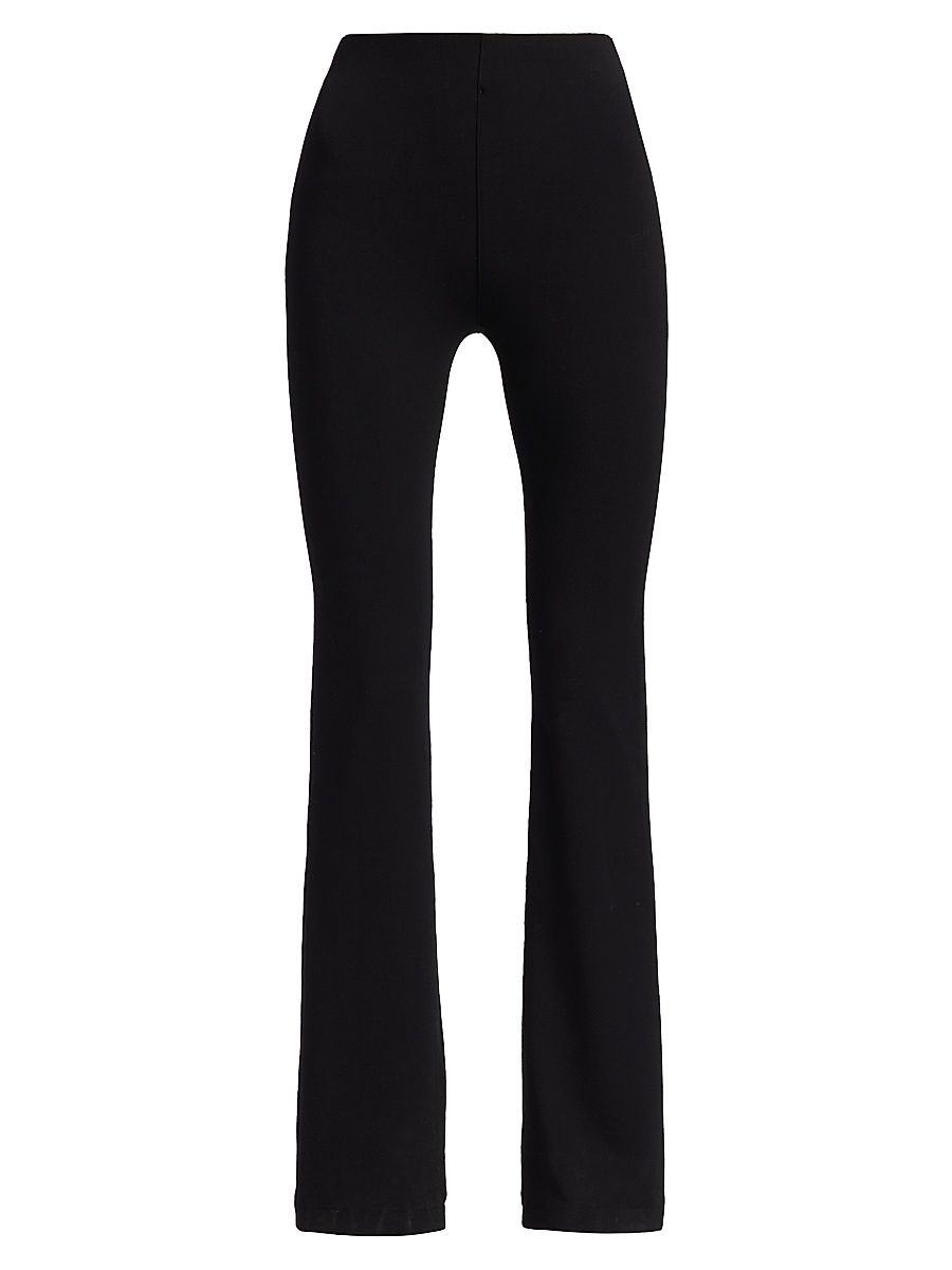Women's Straight-Leg Cropped Pants - Black - Size Small