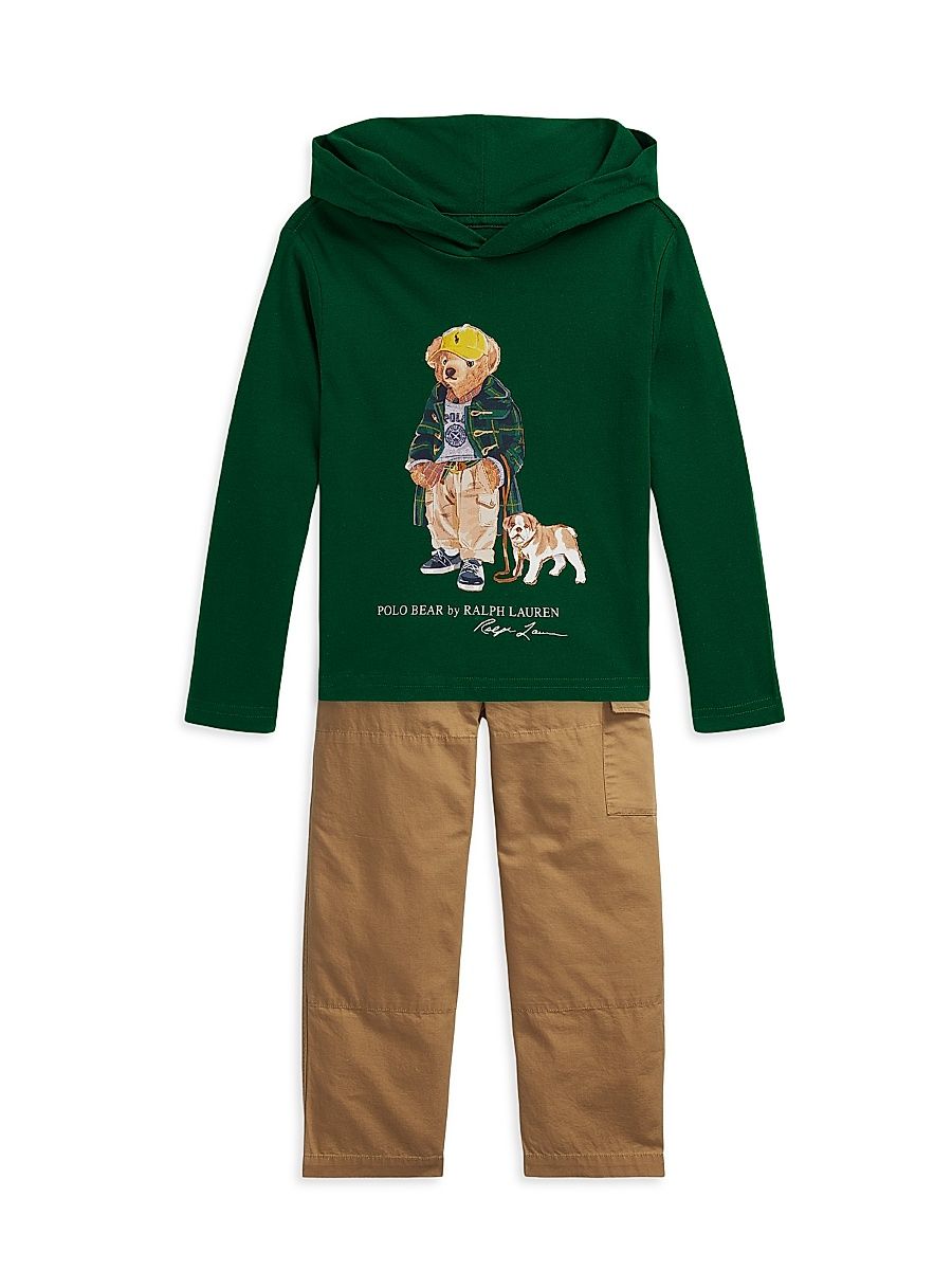 Little Boy's & Boy's Cotton Cargo Pants - Berkshire Tan - Size 14