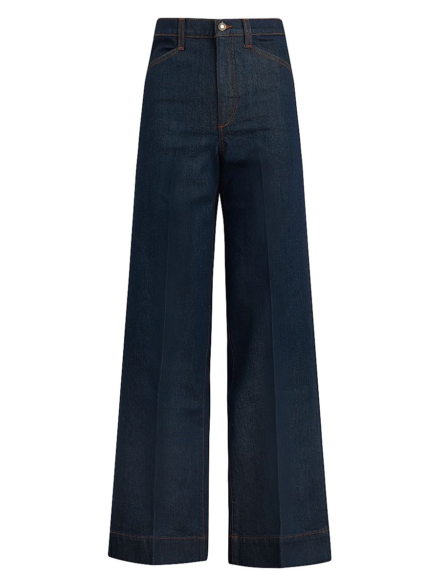 Women's Pepper Wash Mischa High-Rise Wide-Leg Jeans - Pepper - Size 29